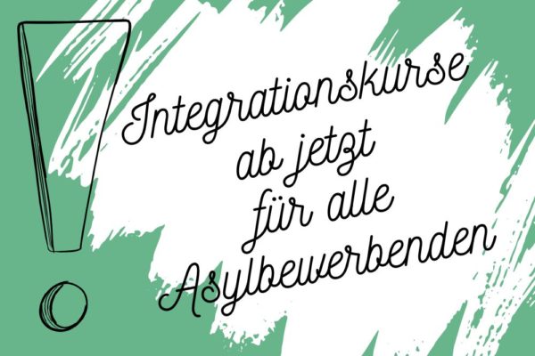 Integrationskurse für alle Asylbewerbende